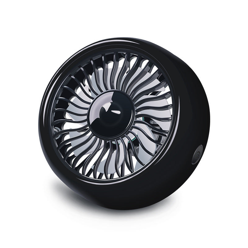 Car Vent Fan - USB Cooling Fan with LED Ambient Light
