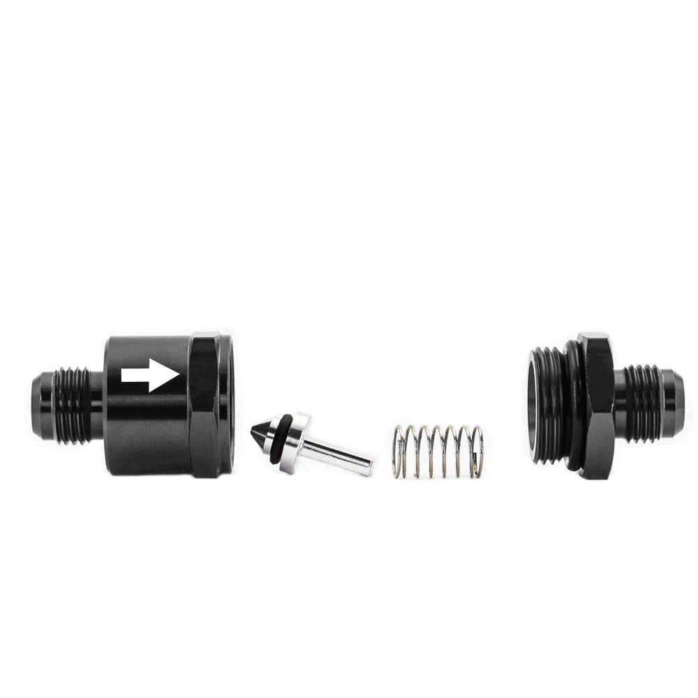 AN6 One-Way Fuel Check Valve - Anodized Aluminum