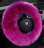 Plush Wool Steering Wheel Cover - Soft Fuzzy Grip