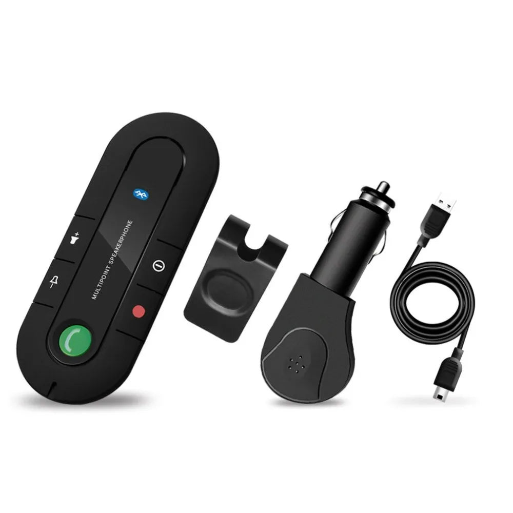 Bluetooth Visor Speakerphone - Hands-Free Car Kit