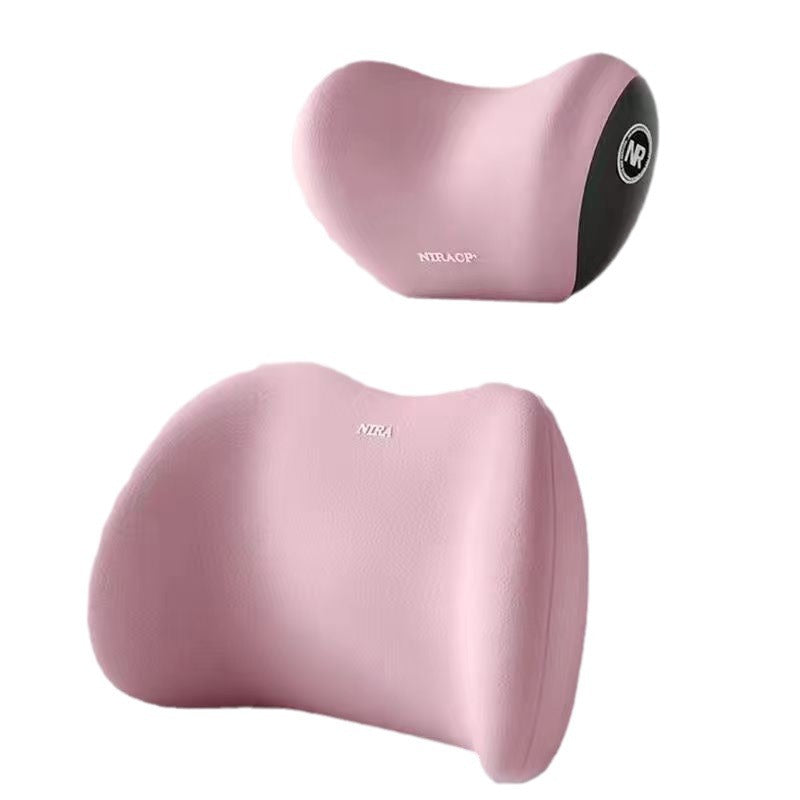 Memory-Foam Car Neck & Lumbar Pillow Set — Driver Support
