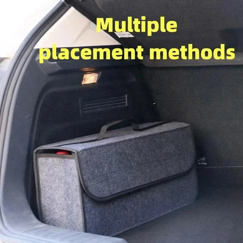 Car Trunk Organizer - Collapsible Felt Storage Box