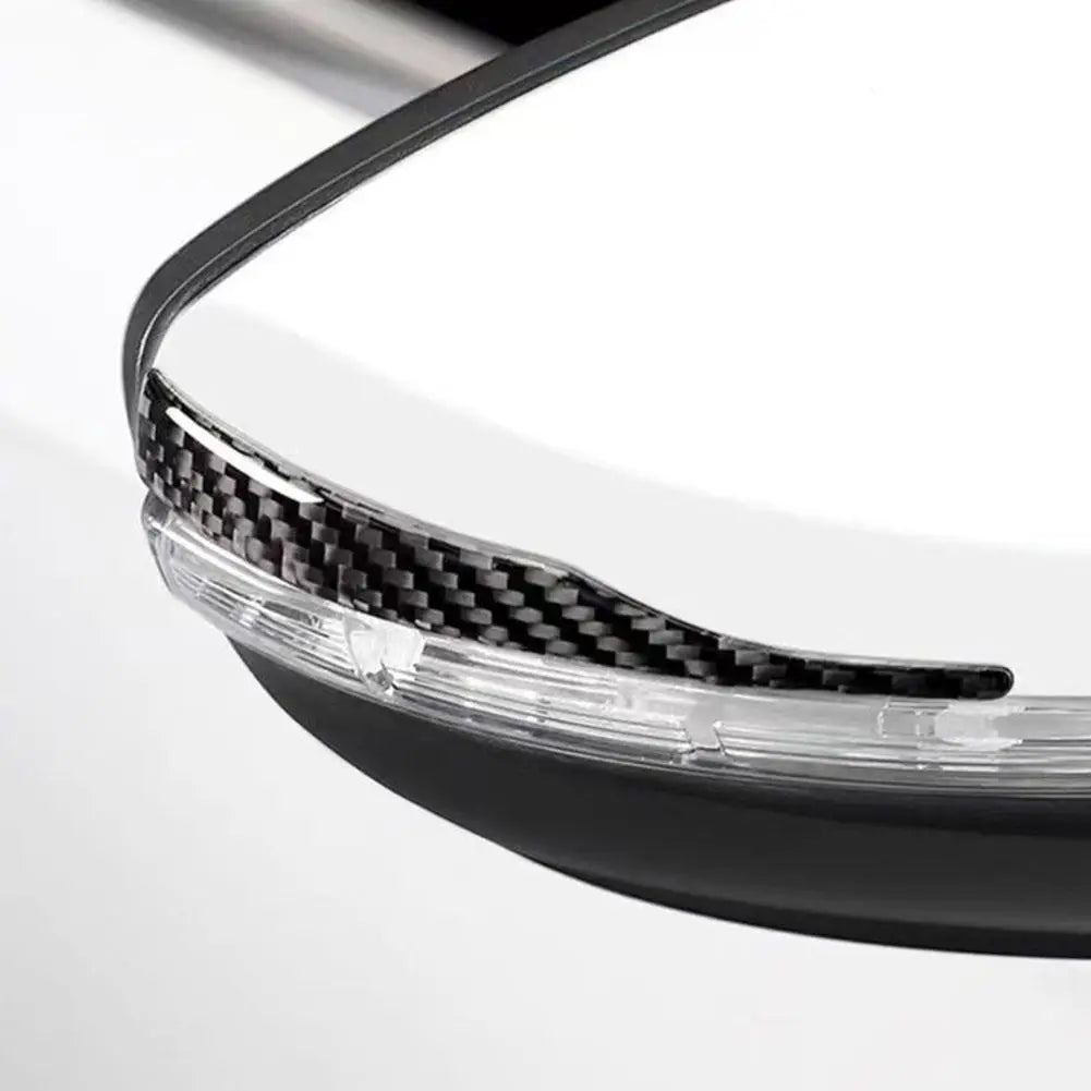 Carbon-Fiber Mirror Guard Strips - Anti-Scratch Trim