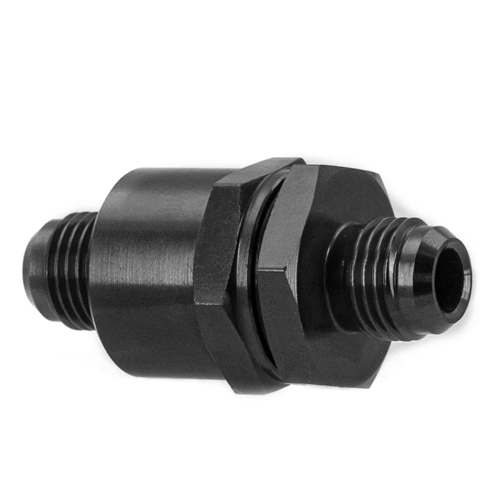 AN6 One-Way Fuel Check Valve - Anodized Aluminum