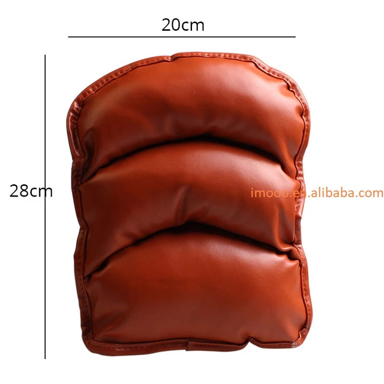 Car Armrest Cushion - Soft Leather Console Pad