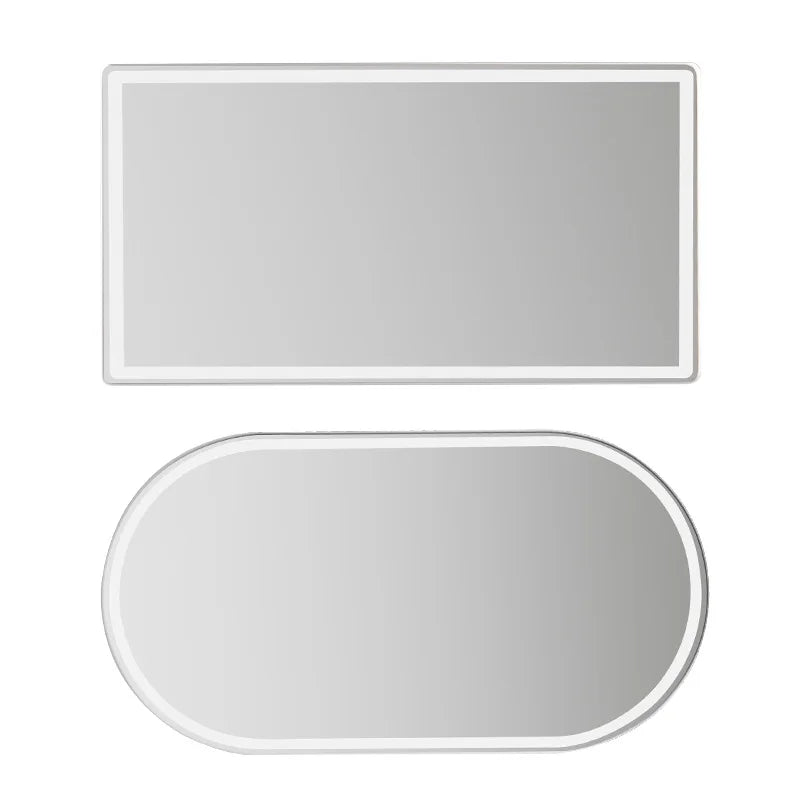 Stick-On Car Visor Vanity Mirror - Shatterproof Stainless Steel