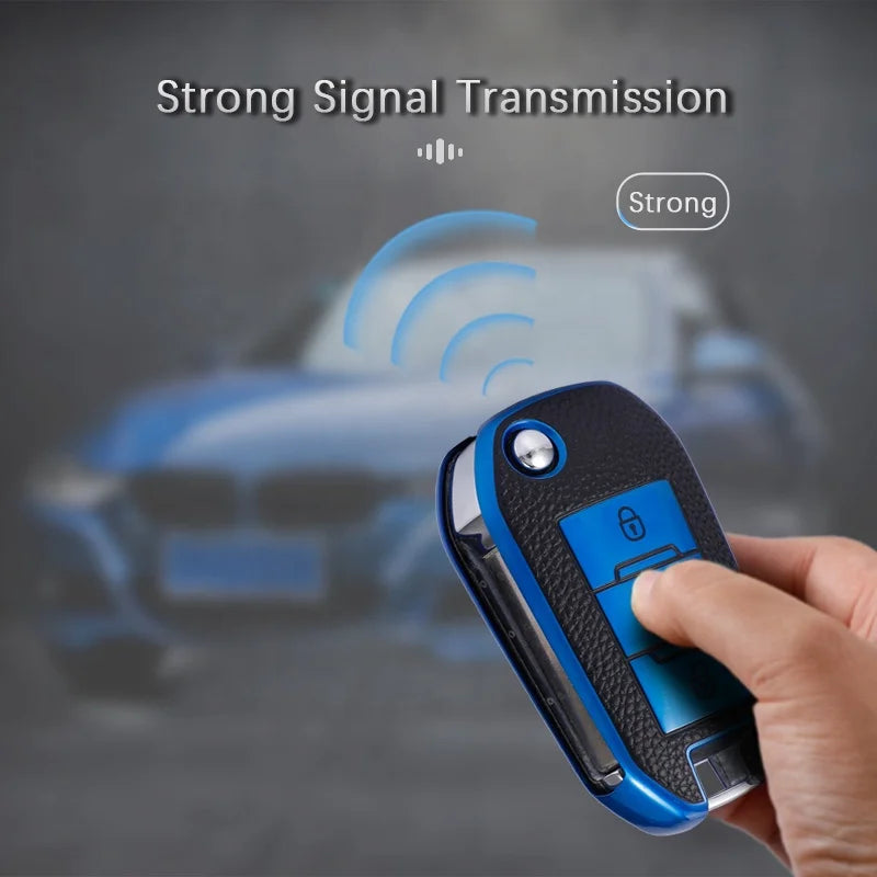 Soft TPU Car Key Fob Cover - Flip Key Protector Case