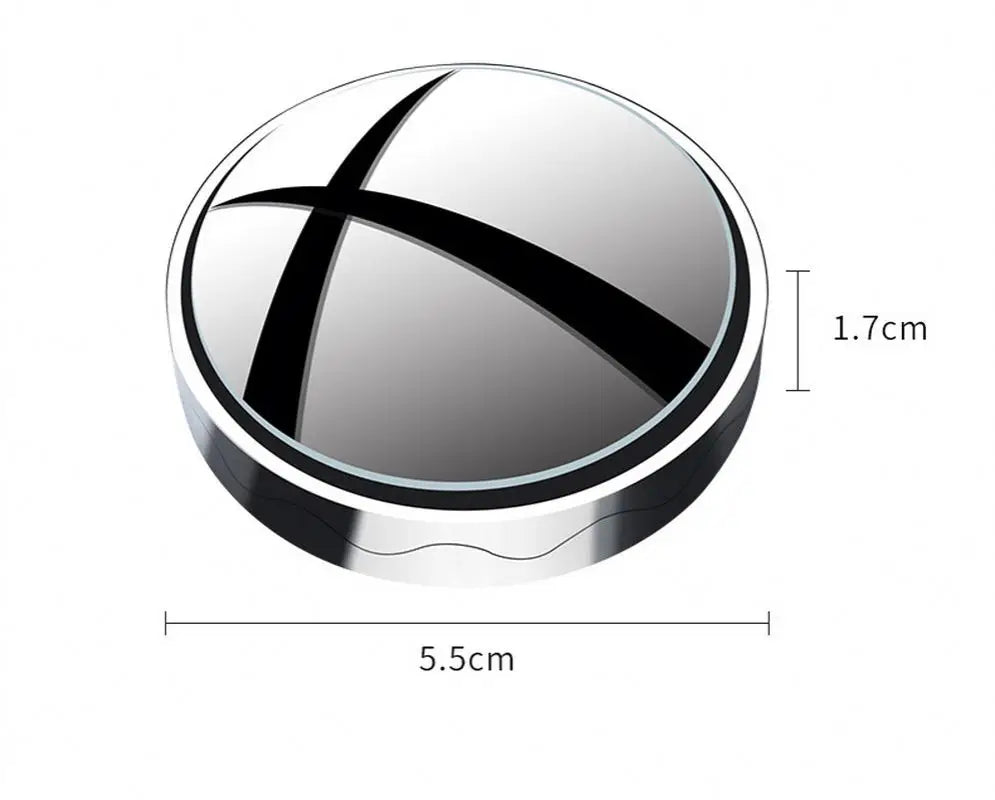 360° Blind Spot Mirrors - HD Convex Pair, Stick-On