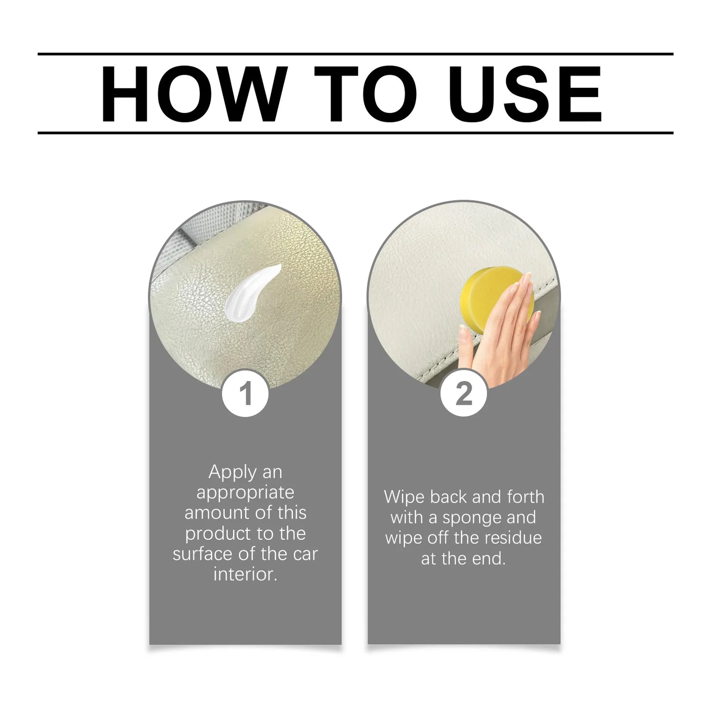 Car Interior Cleaning Paste — Leather & Dash Cleaner