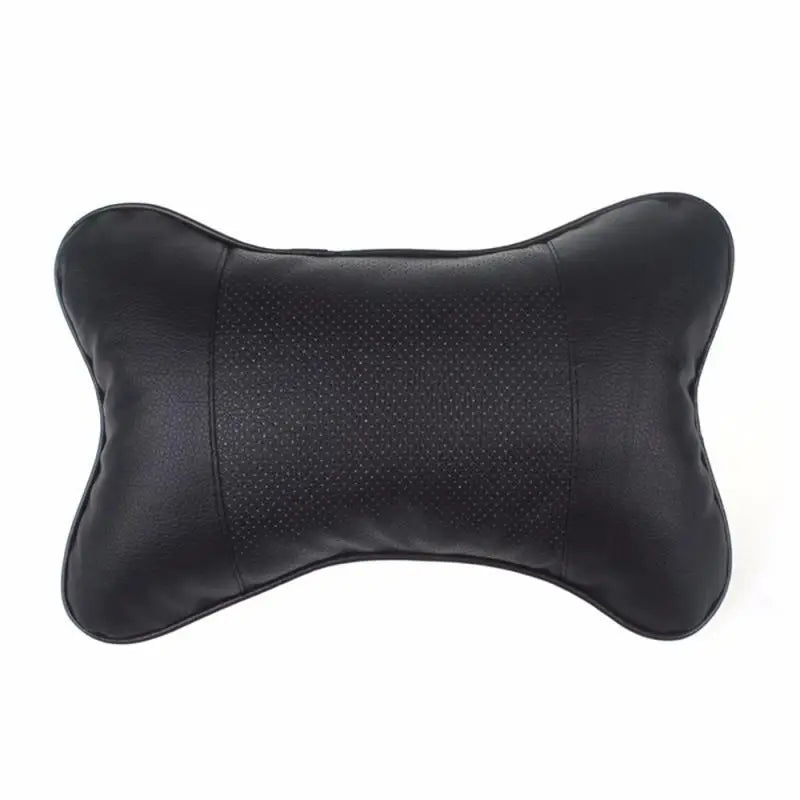 Car Neck Pillow — Leather Headrest Cushion (Set of 2)
