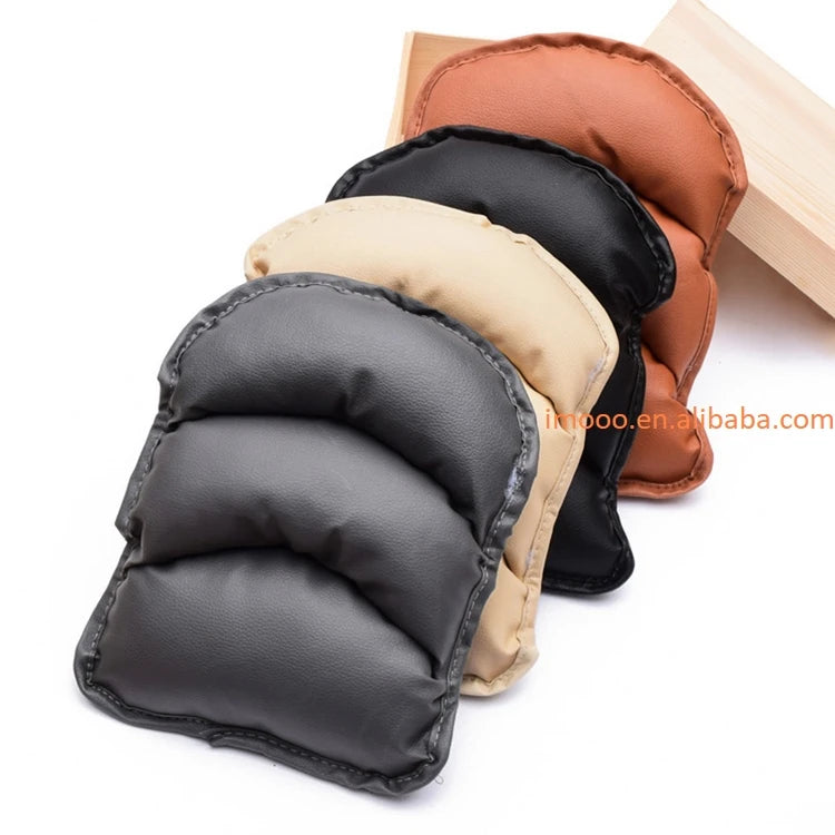 Car Armrest Cushion - Soft Leather Console Pad
