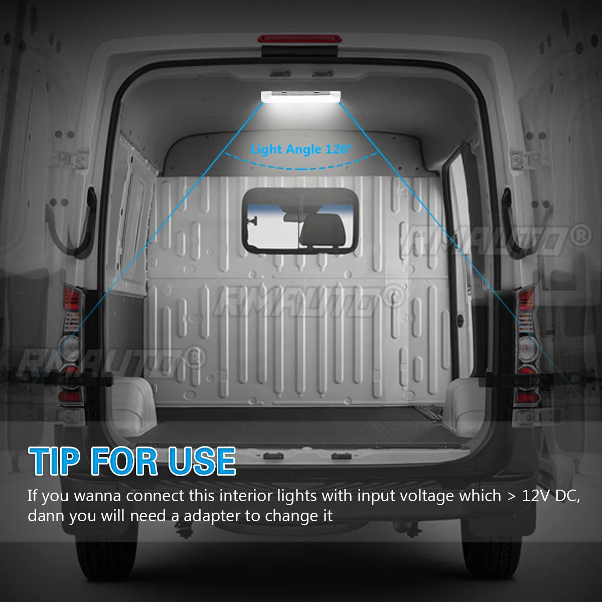 LED Interior Light Bar (2-Pack) — 72 LED, On/Off Switch