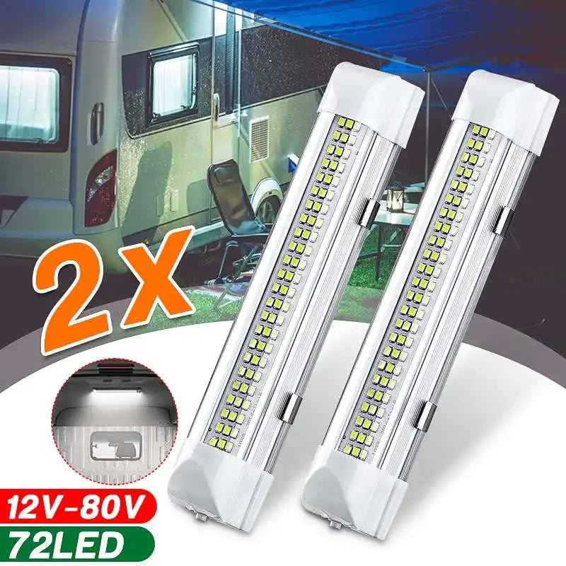 LED Interior Light Bar (2-Pack) — 72 LED, On/Off Switch