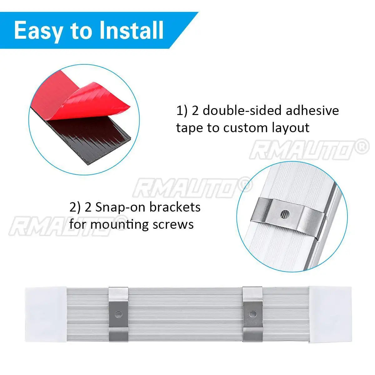 LED Interior Light Bar (2-Pack) — 72 LED, On/Off Switch