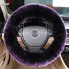 Plush Wool Steering Wheel Cover - Soft Fuzzy Grip