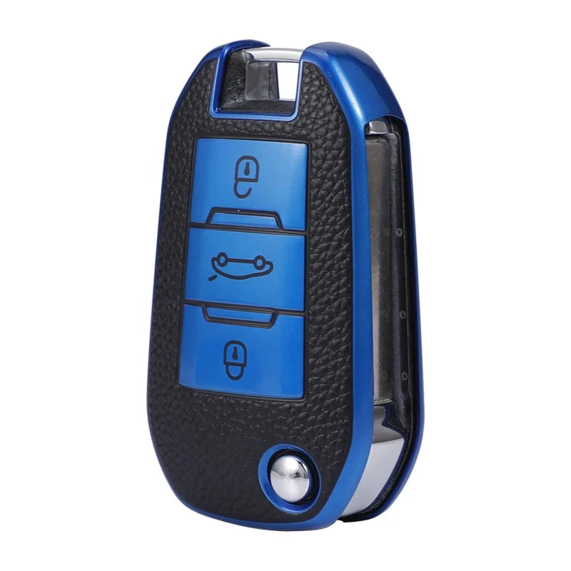 Soft TPU Car Key Fob Cover - Flip Key Protector Case