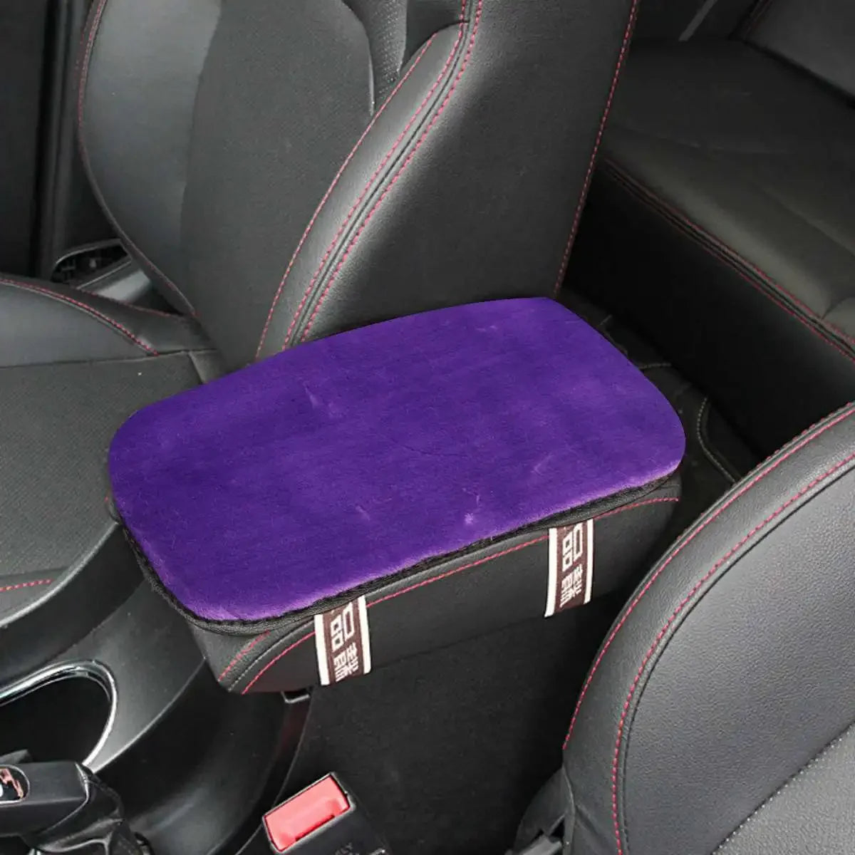 Plush Car Armrest Cover - Soft Center Console Pad