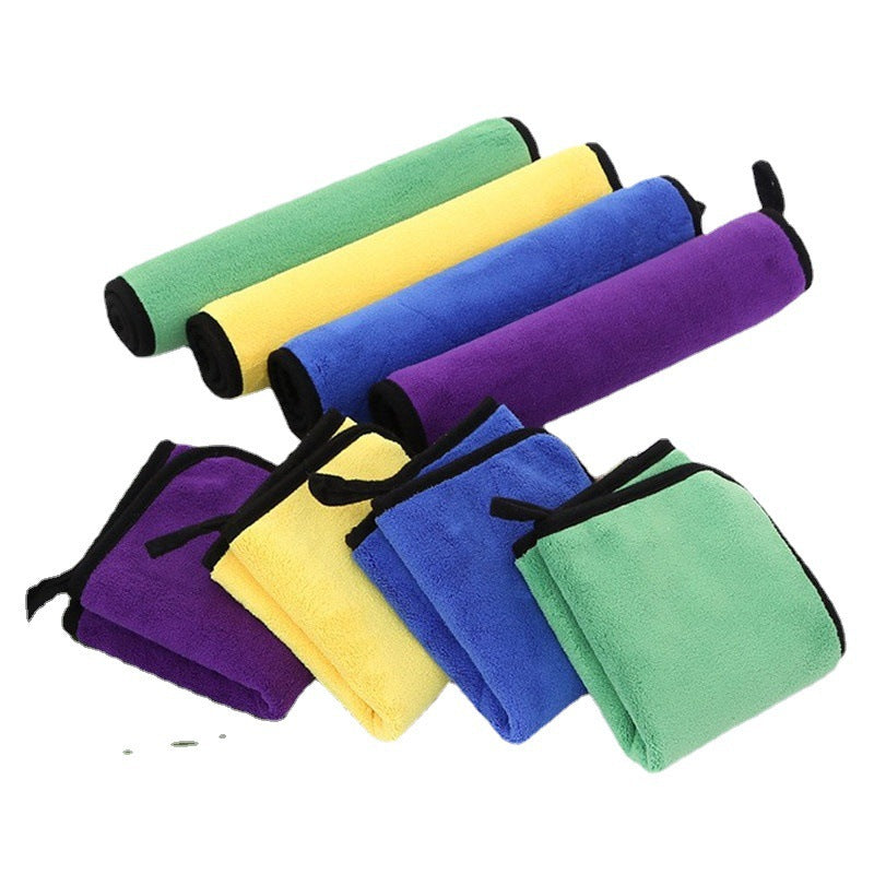 Coral Velvet Car Drying Towels - Plush Microfiber Set