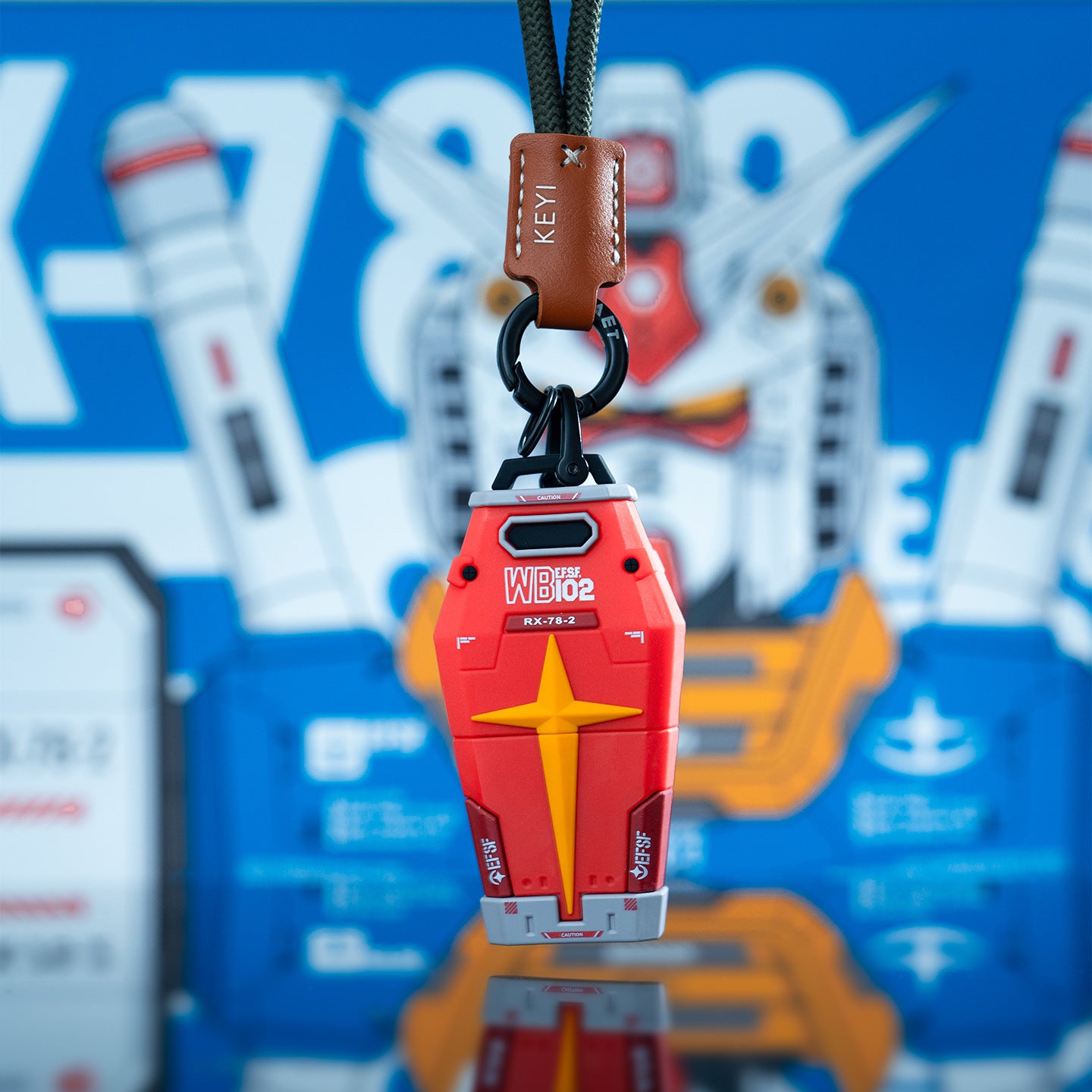 Mecha Car Key Fob Cover - Silicone Case + Keychain
