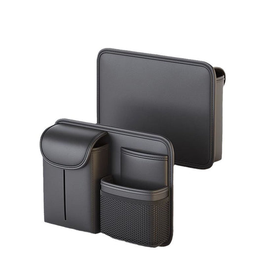 Leather Car Seat-Back Organizer - Hanging Storage