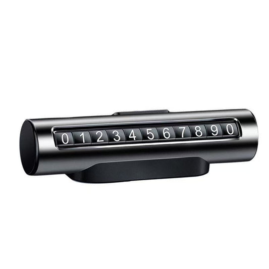 Hidden Parking Phone Number Sign — Metal Roller Plate