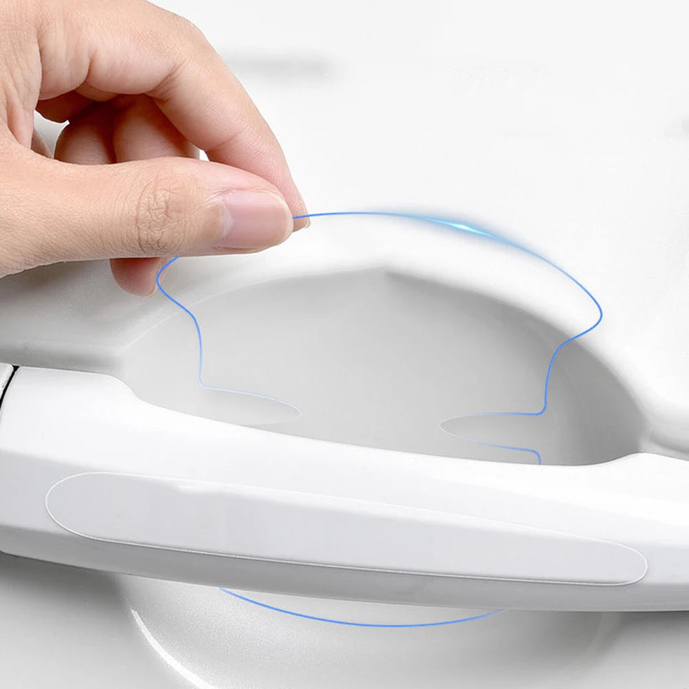 Car Door Handle Protector Film - Anti-Scratch, 8 Pcs