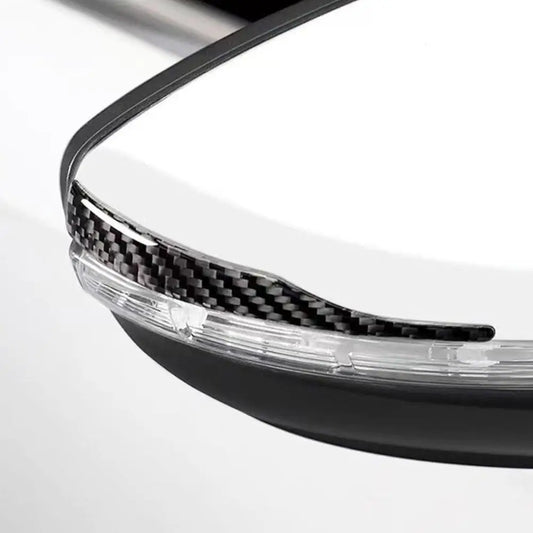 Carbon-Fiber Mirror Guard Strips - Anti-Scratch Trim