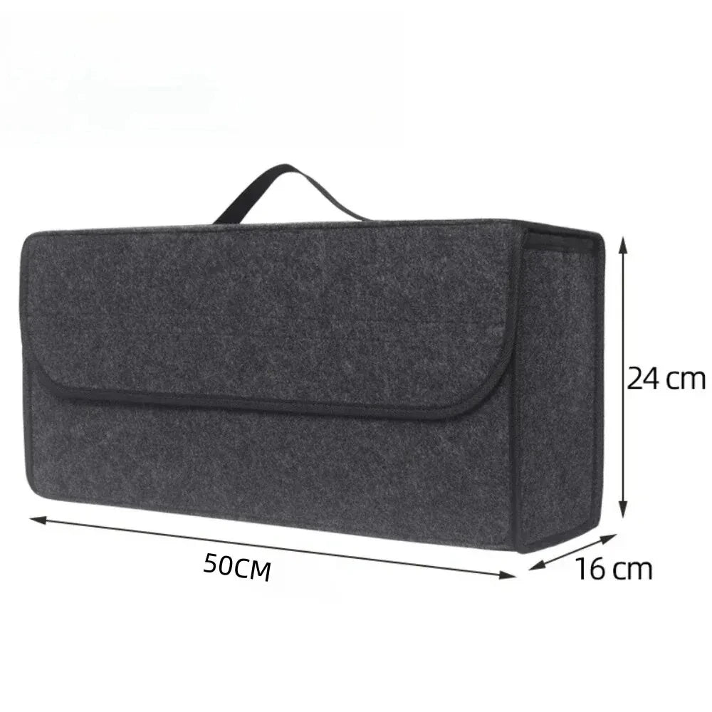 Car Trunk Organizer - Collapsible Felt Storage Box