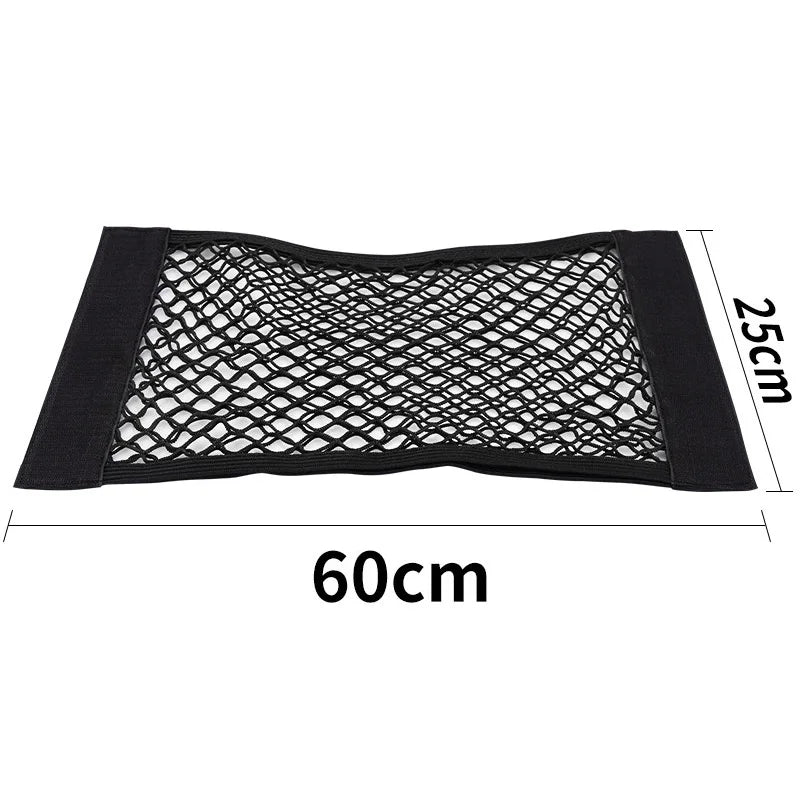 Car Seat-Back Storage Net - Elastic Mesh Cargo Organizer
