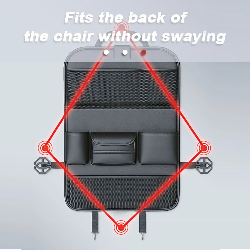 Car Backseat Organizer - Foldable Tray & Tablet Holder