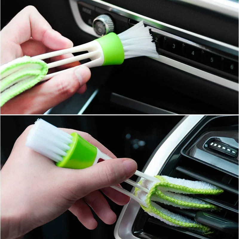 Car Air Vent Cleaning Brush - Double-Head Detailing Duster