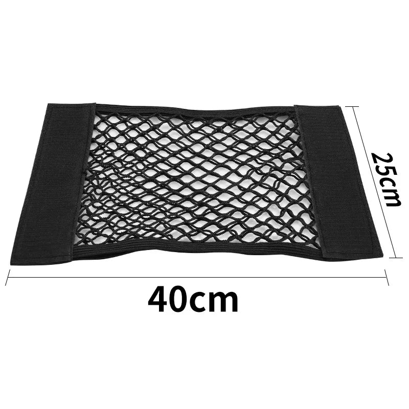 Car Seat-Back Storage Net - Elastic Mesh Cargo Organizer