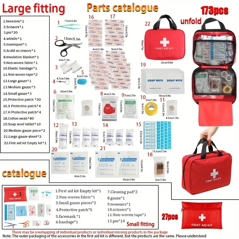 Car First Aid Kit — Compact Emergency Bag for Vehicles