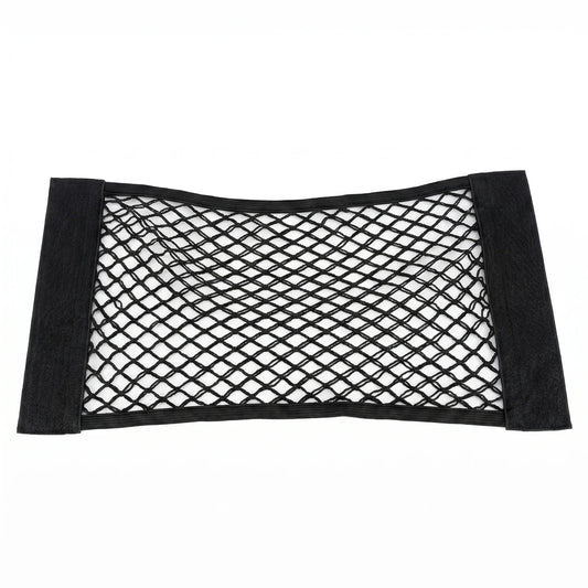 Car seat-back mesh storage net