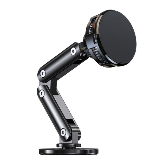 Magnetic car phone mount with cooling fan