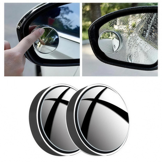 360° Blind Spot Mirrors - HD Convex Pair, Stick-On
